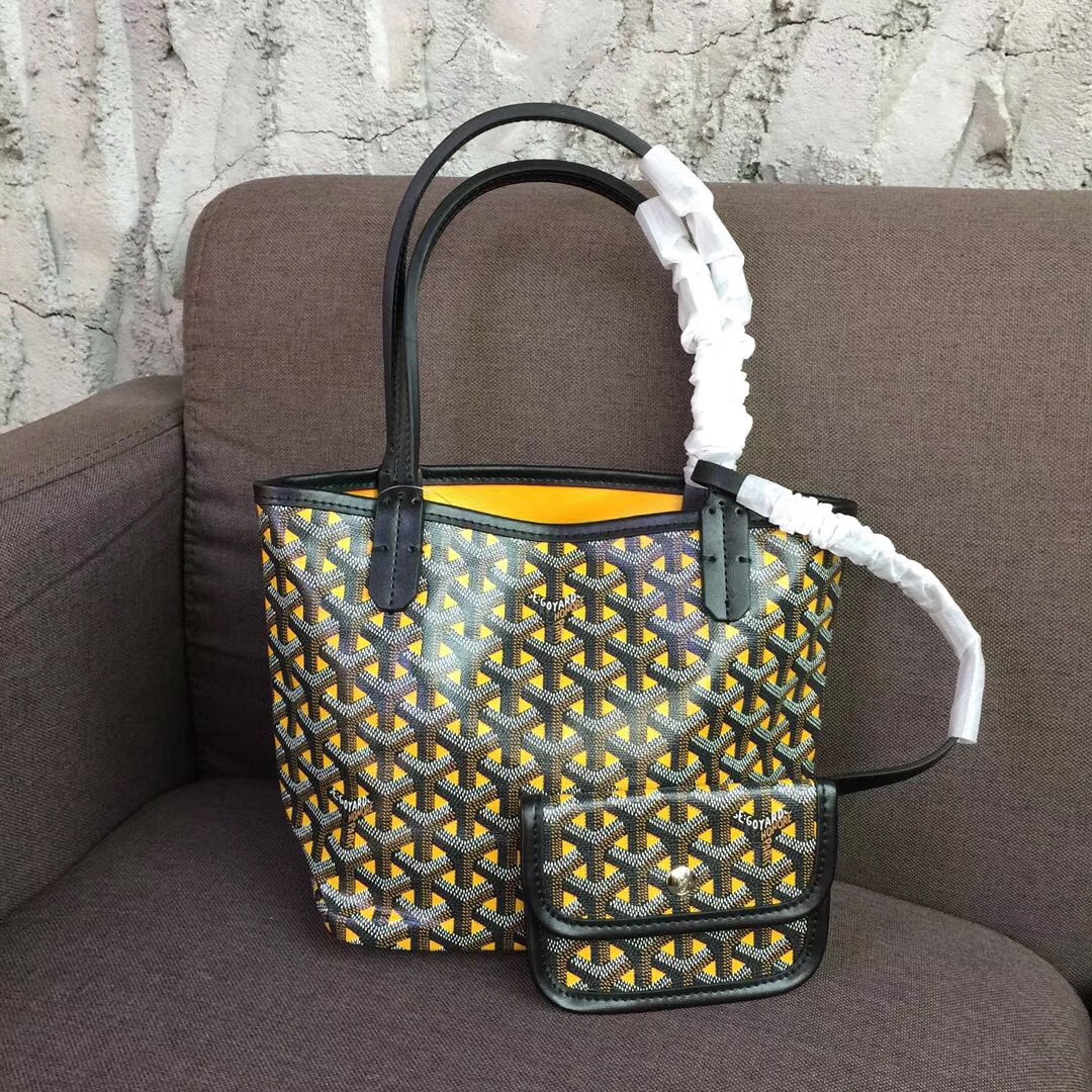 Goyard Small 20cm Tote Bag black yellow - $184.00 : Wholesale Replica ...