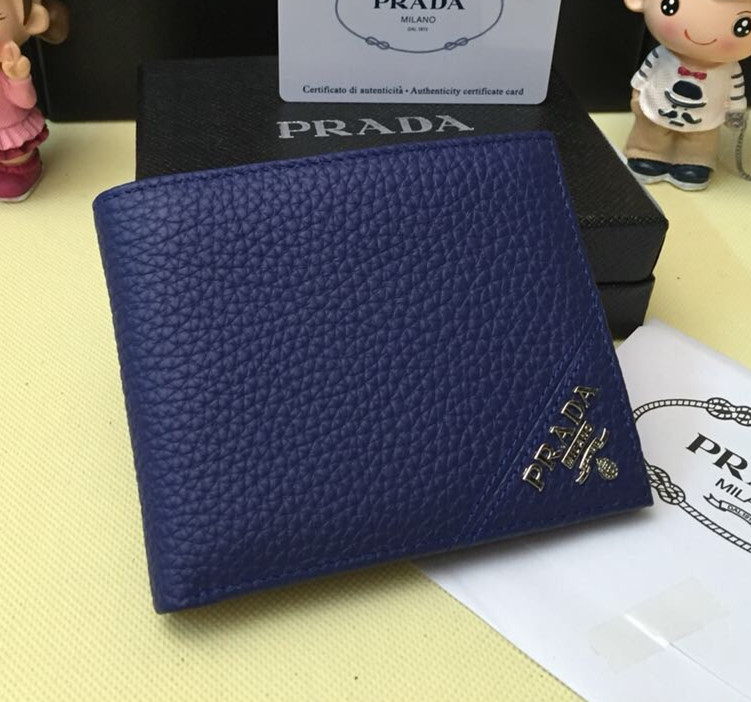 Prada Men's Leather Wallet 0336 Blue [prada-936323] - $127.50 ...