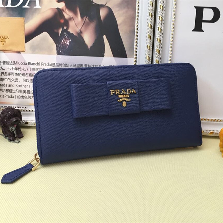 Prada Zip Around Wallet L0506 Blue [prada-672734] - $137.50 : Wholesale ...